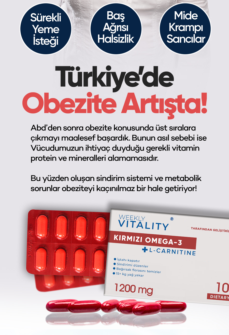 Kırmızı Omega-3 Kapsül - TR