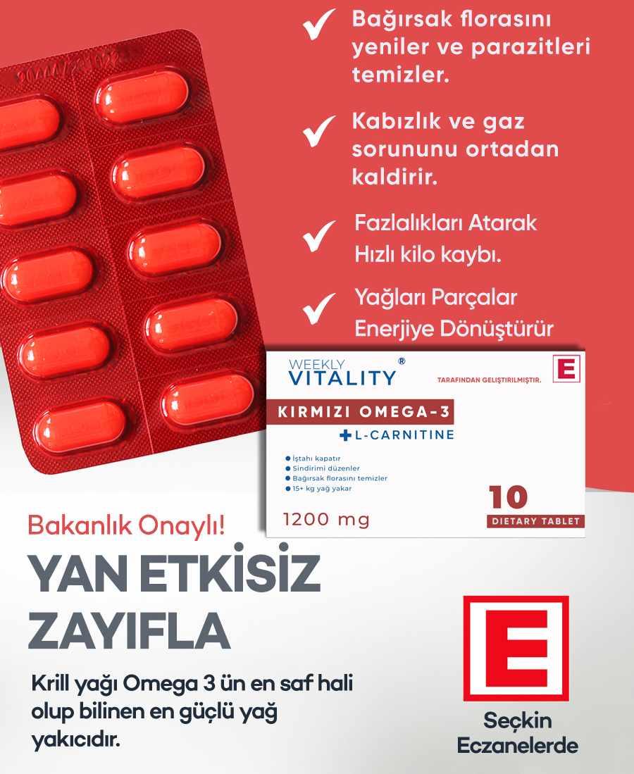 Kırmızı Omega-3 Kapsül - TR